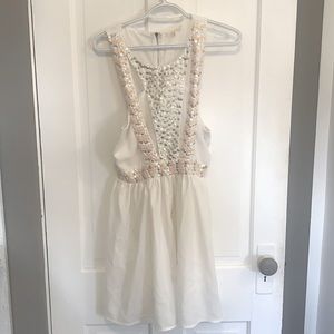 White sequin dress